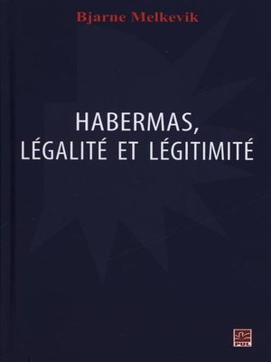 cover image of Habermas, légalité et légitimité